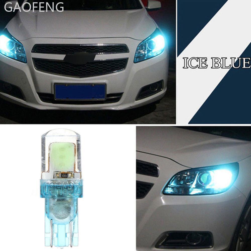 GAOFENG 1 ชิ้น T10 COB LED รถ Super Bright Ice Blue Silica หลอดไฟป้ายทะเบียน 194 W5W A5L9