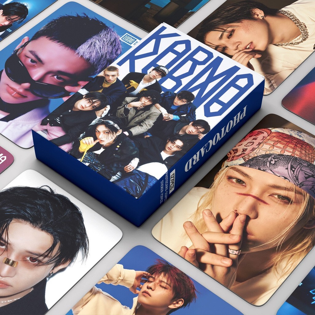 127 แผ่น Stray Kids Photocard สติกเกอร์ KARMA Photocard FELIX Huang Hyun Chen Fang Chan 4.7 MING