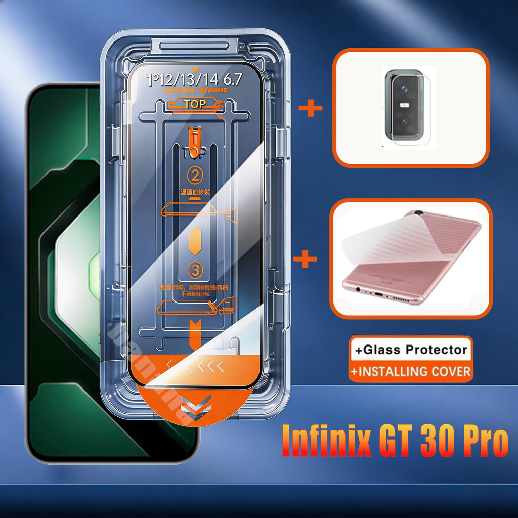 Infinix GT 30 Pro One-คลิกกระจกนิรภัยป้องกันหน้าจอสําหรับInfinix GT 30 20 Pro 10 Pro Hot 60i 5G 60 P