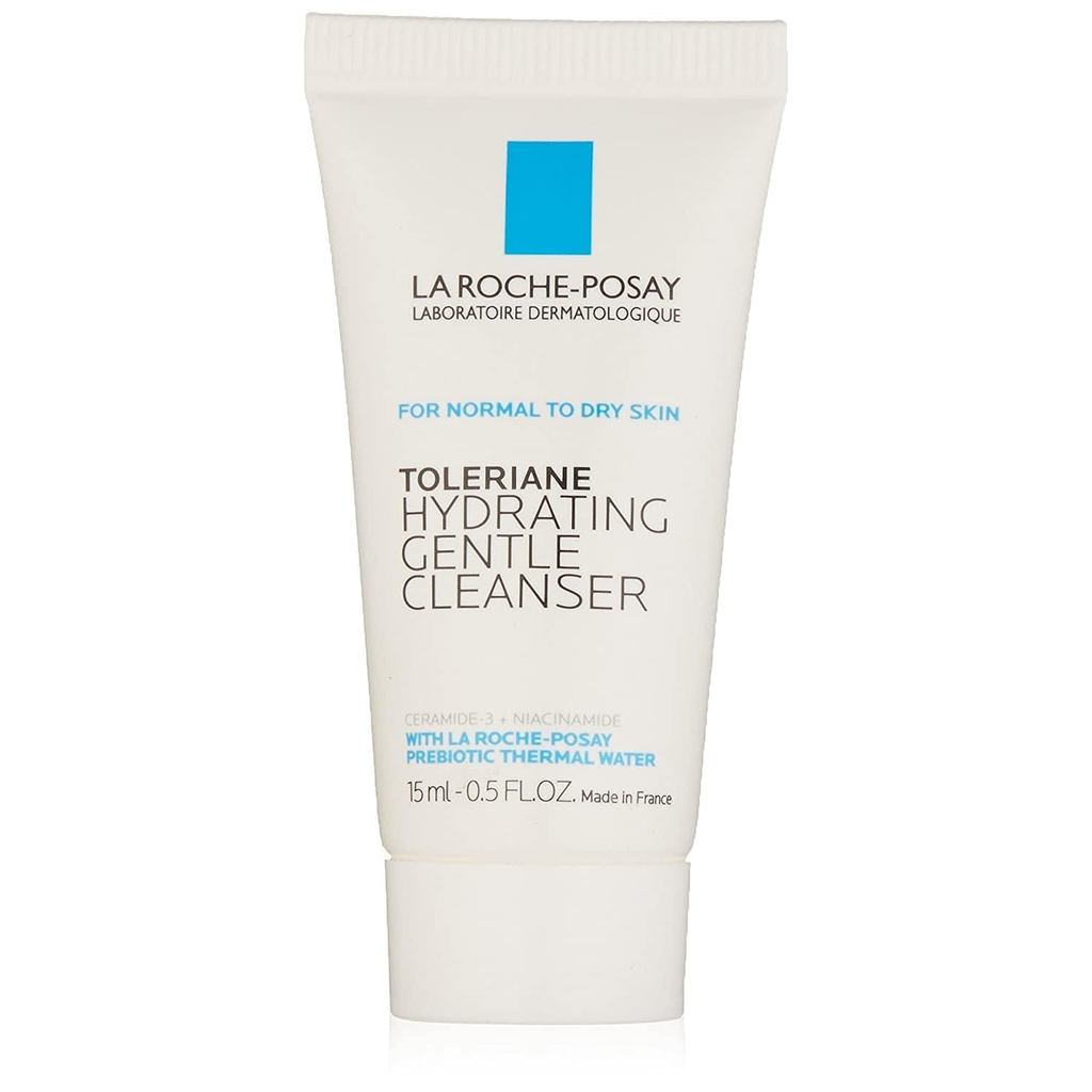La Roche-Posay Tolerance Hydrating Gentle Face Wash Cleanser สําหรับผิวธรรมดาถึงผิวแห้ง 0.5 ออนซ์