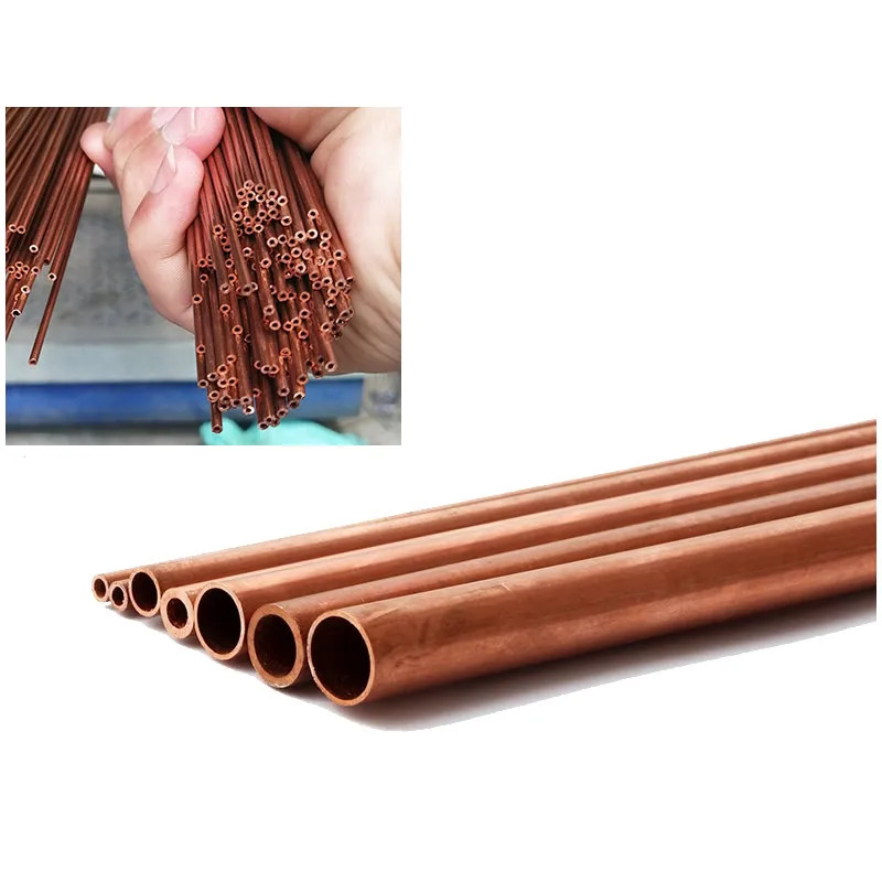 เส้นผ่านศูนย์กลางภายนอก 9 มม.ภายใน 8.5 มม. 8 มม. 7 มม. 6 มม. T2 ทองแดง Micro Tube ผนังบาง Hollow Cap