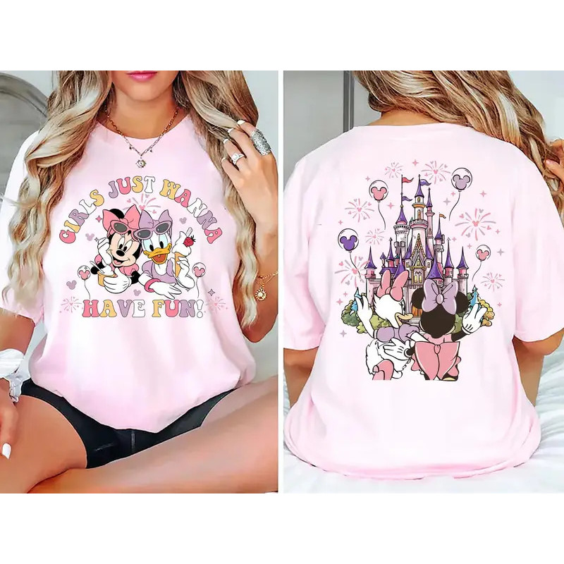 เสื้อยืด Disney Girls Just Want To Have Fun, เสื้อยืด Disney Minnie Daisy, เสื้อยืด Disney Best Frie