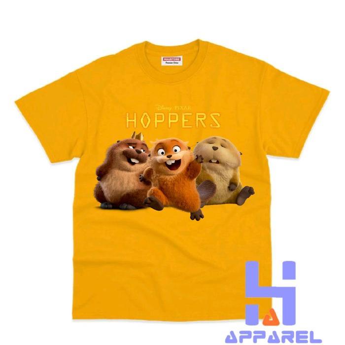 เสื้อยืดเด็ก KARAKTER HOPPERS DISNEY KING GEORGE LOAF MABEL HOPPERS - พิมพ์ผ้าฝ้าย 100-150CM #004