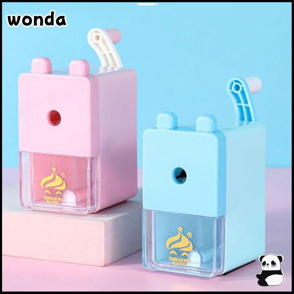 Wonda กบเหลาดินสอแบบกลไก อัตโนมัติ ป้องกันการติด ดินสอเหลาด้วยมือน่ารัก