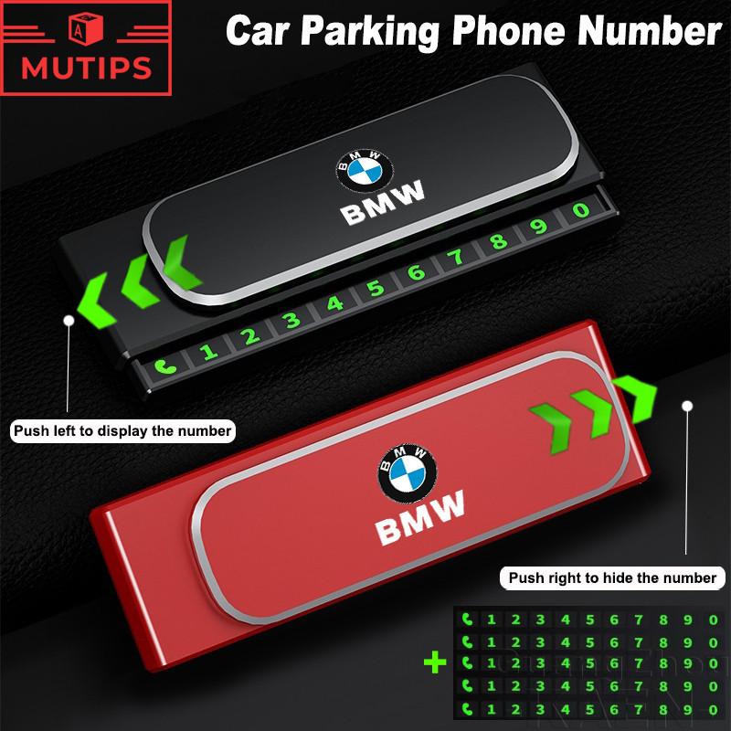 BMW รถยนต์ ป้ายหมายเลขโทรศัพท์ ติดรถยนต์ สําหรับจอดรถชั่วคราว แม่เหล็ก Phone Number Card สำหรับ F32 