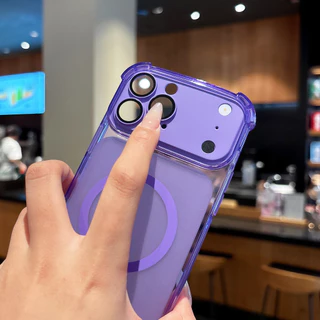 เคสโทรศัพท์กันกระแทกสําหรับ IPhone 17 16 15 14 13 12 11 Pro Max Matte โปร่งใส Anti Drop ฝาครอบกันชนแบบนุ่ม