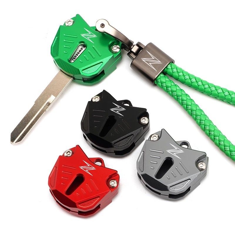 เหมาะสําหรับ Kawasaki Z400 Z650 Z900 ZX4R/4RR ดัดแปลงอลูมิเนียม Key Shell ฝาครอบป้องกันอุปกรณ์เสริม