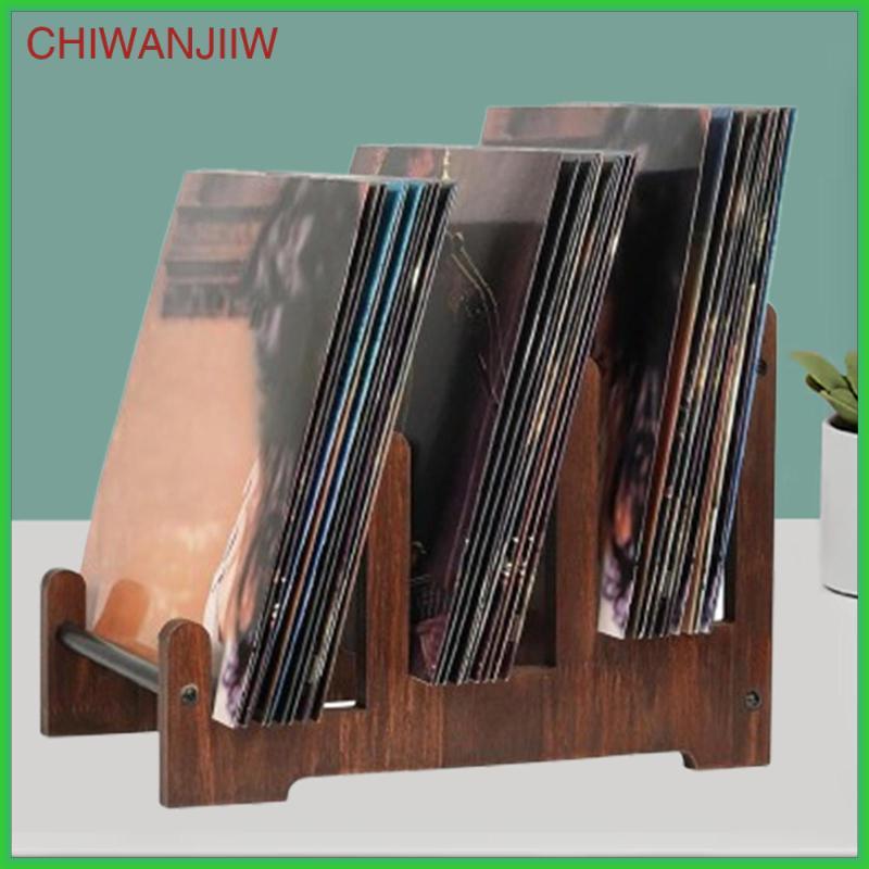 [chiwanjiiw] Vinyl Records Storage Holder อเนกประสงค์โต๊ะ Vinyl Records Organizer Rack สําหรับการ์ตู