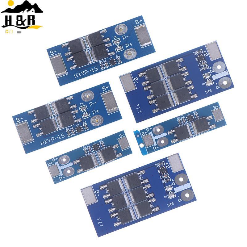 H&B บอร์ดป้องกัน BMS 1S 12A 16A 24A 3.7V LiFePO4 18650 4.2V แรงดันไฟฟ้าการชาร์จ/ลัดวงจร/การป้องกันเค