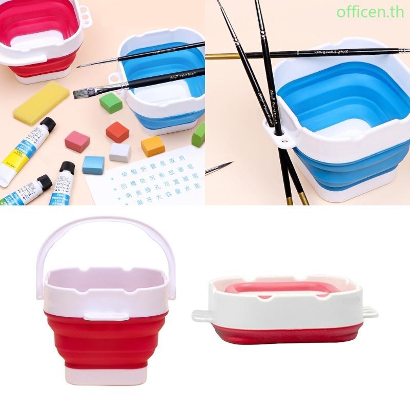 Cen Paint Brush Basin with Brush Holder Paint Brush Cleaner for Water-Based Paint Brush Paint Brush 