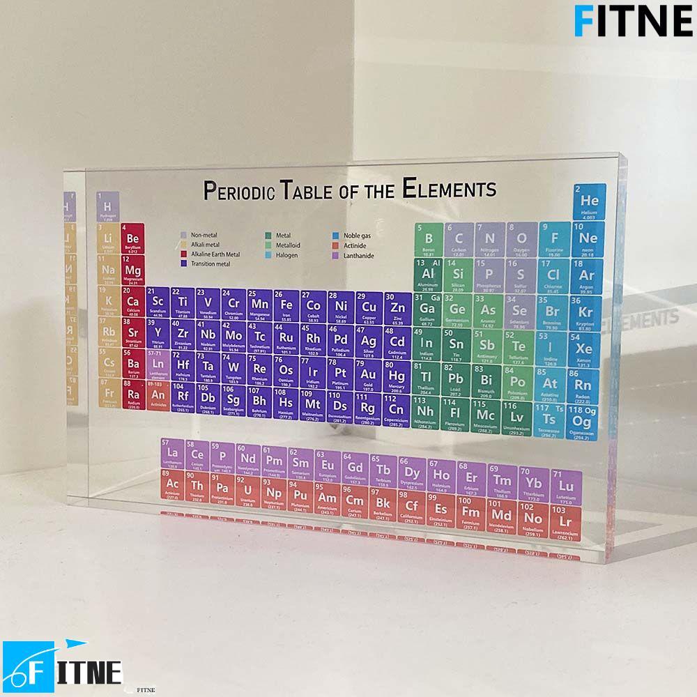 FITNE ตารางธาตุโปร่งใสทนทานตารางธาตุตัวอักษรนักเรียนของขวัญวันเกิดแสดงธาตุ ราคา ถูกที่สุด ดีลบีเคเค