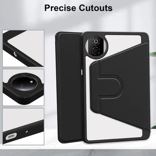 เคส สําหรับ Honor Pad X7 8.7 นิ้ว 2025 JMS-W09 JMS-L09 อะคริลิค 360° ขาตั้งหมุน 360 องศา พร้อมช่องใส่ปากกา เคสแท็บเล็ต