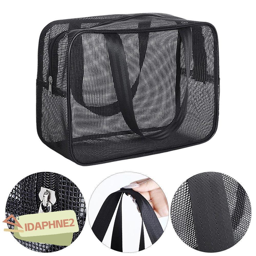 IDAPHNE2 Quick Dry Shower Bathroom Organizer ห้องน้ําพกพา Tote Tote Bag ง่ายต่อการพกพาตาข่ายอาบน้ํา