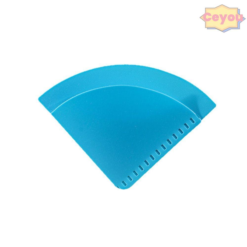 CEYOU ที่คั่นหนังสือ 6 ชิ้น, PP Anti-Curl Page Corner Protector, Fan-Shaped Multi-Function Page Mark