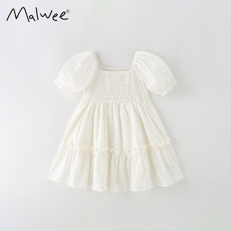 Malwee European American Short Sleeves Girl Princess Dress