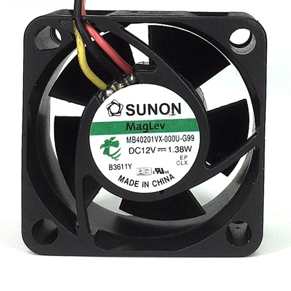 SUNON 4020 4CM 1.38W MB40201VX-000U-G99 40*40*20MM DC 12V พัดลมระบายความร้อน 3 สาย