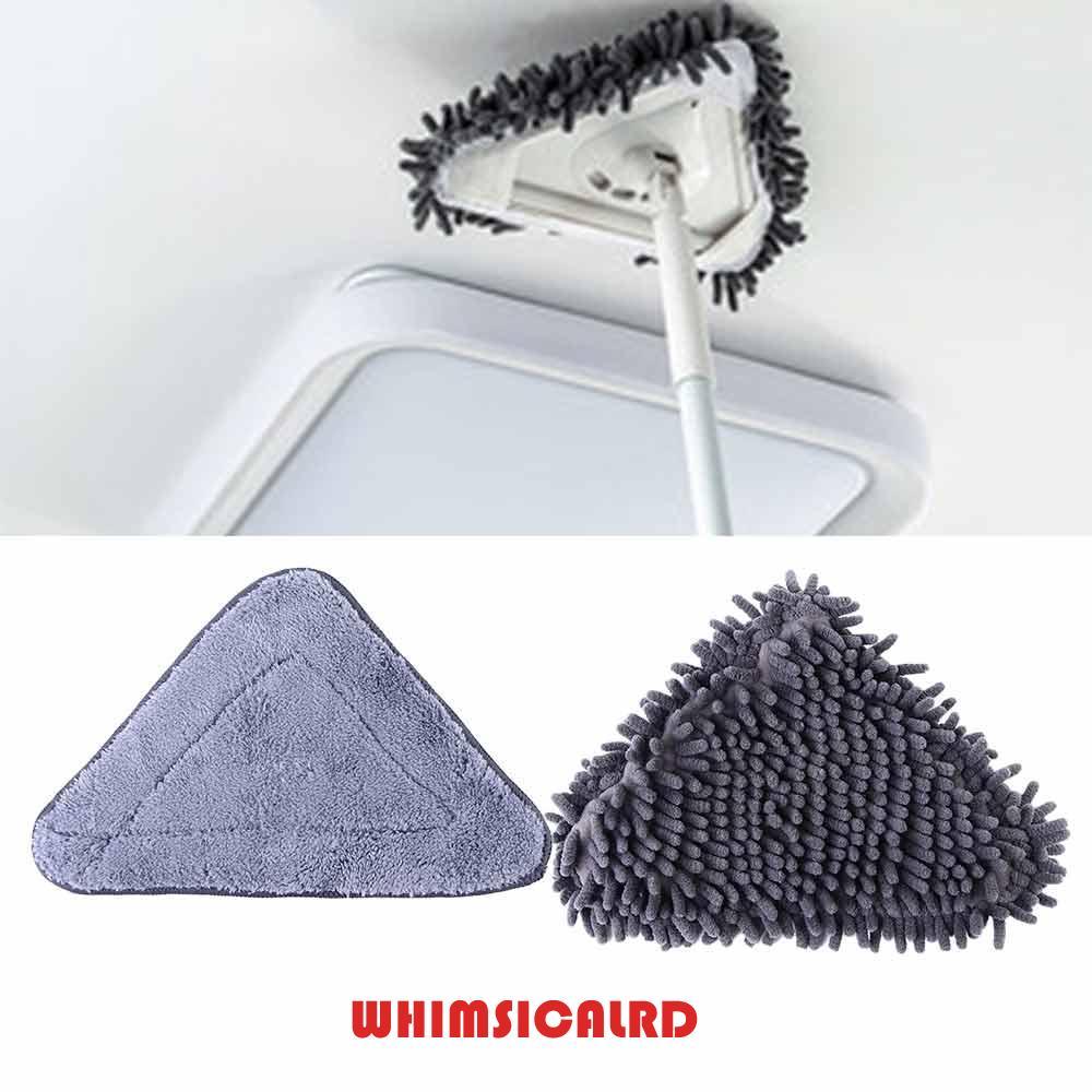 WHIMSIMSICALRD Mop Head Wipe Window Clean Tool ไม้ถูพื้นไมโครไฟเบอร์แบบแบน