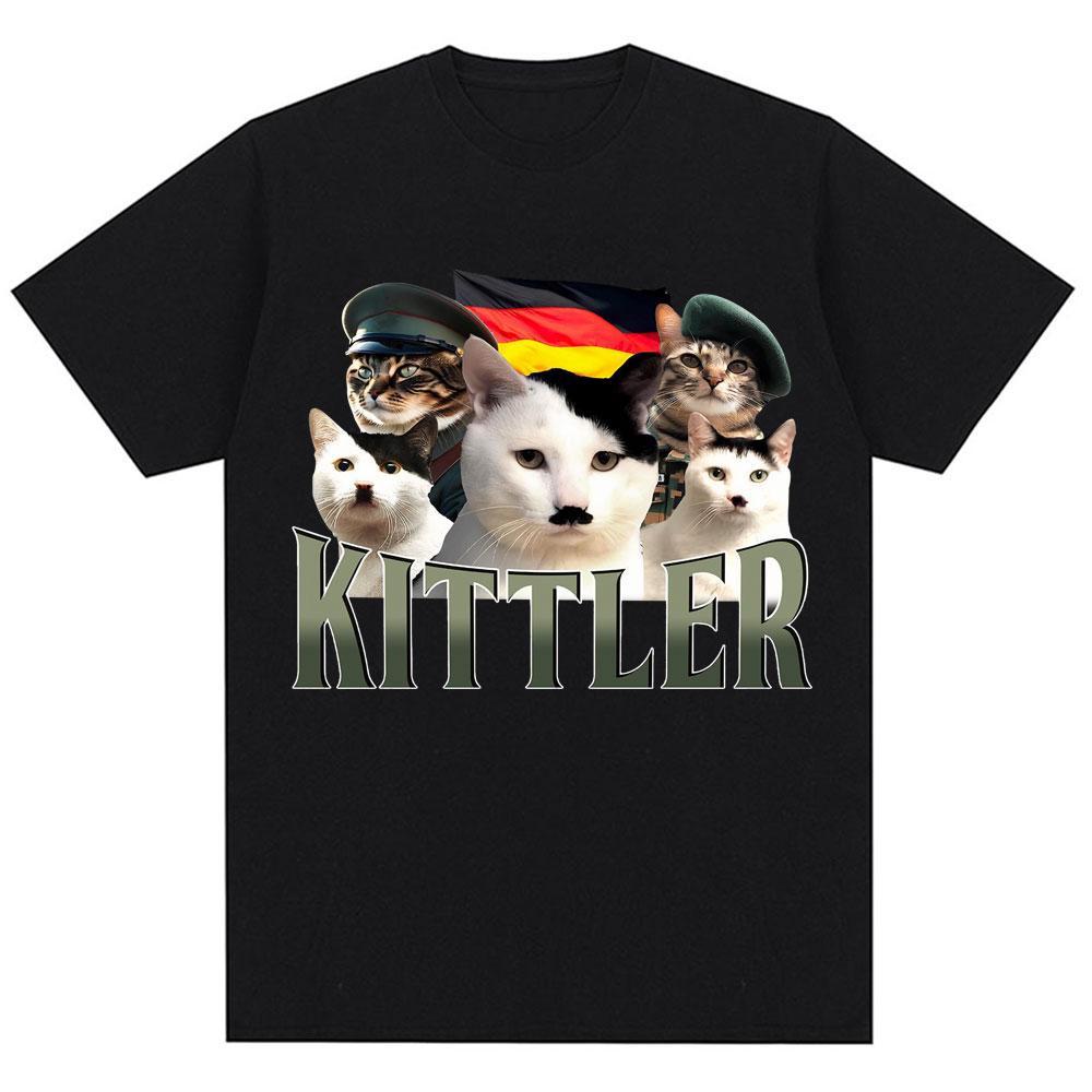 2025 Germany Fuuny Kittler Hilarious Cat Meme T Shirts Men Women Cute Fashion T-shirts Oversized Breathable Cotton 100%