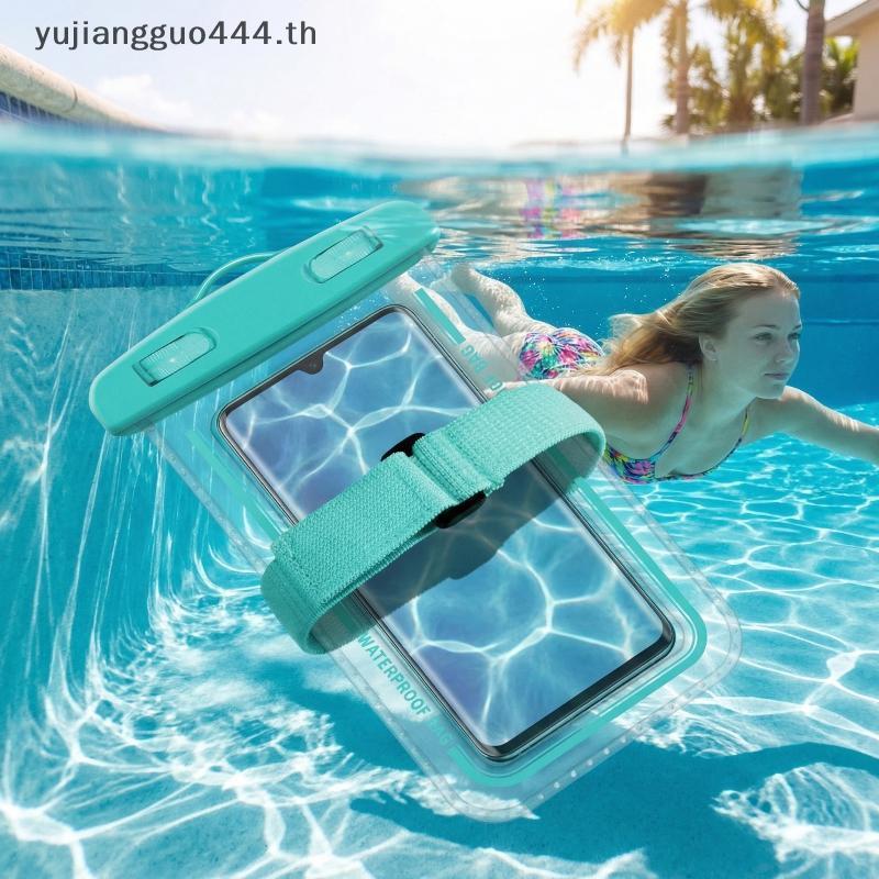 # yuyu # ว่ายน้ําดําน้ําเคสโทรศัพท์กันน้ําพร้อมปลอกแขนเต็มสัมผัสกระเป๋าใสสําหรับกิจกรรมพายเรือพายเรื