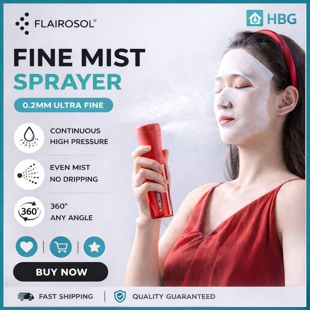Flairosol Fine Mist Sprayer High-Pressure Mist Sprayer ขวดน้ําแต่งหน้า Superfine Atomization สเปรย์ข