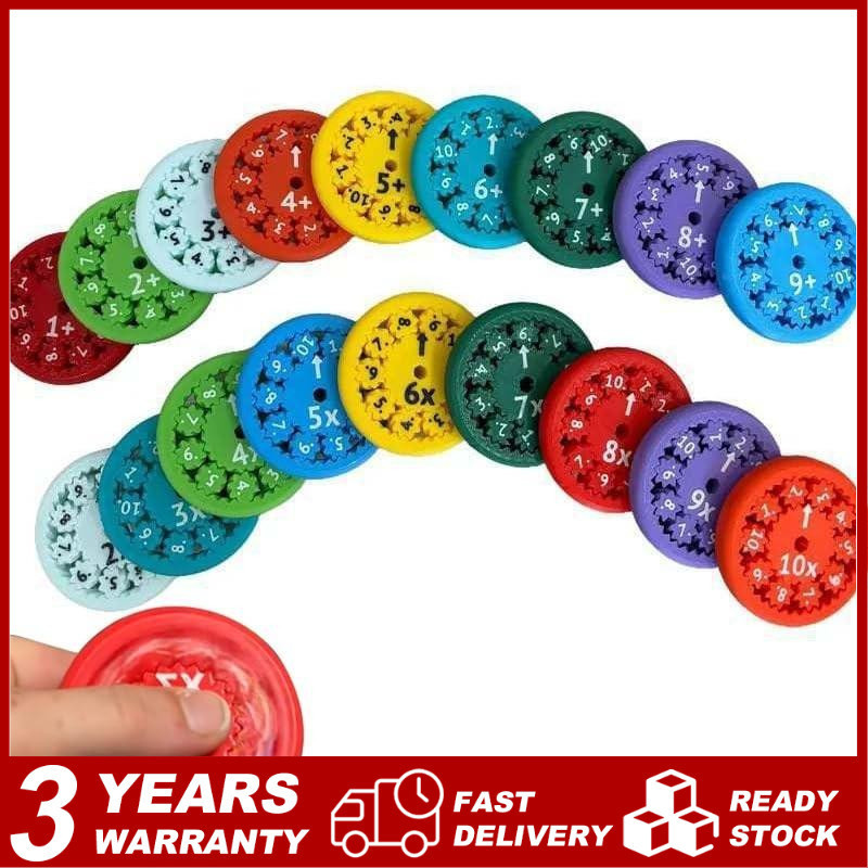 MATH FIDGET SPINNERS เดสก์ท็อปคณิตศาสตร์ปลายนิ้วคณิตศาสตร์บวกลบ 1set 9ชิ้น Fidget Spinners