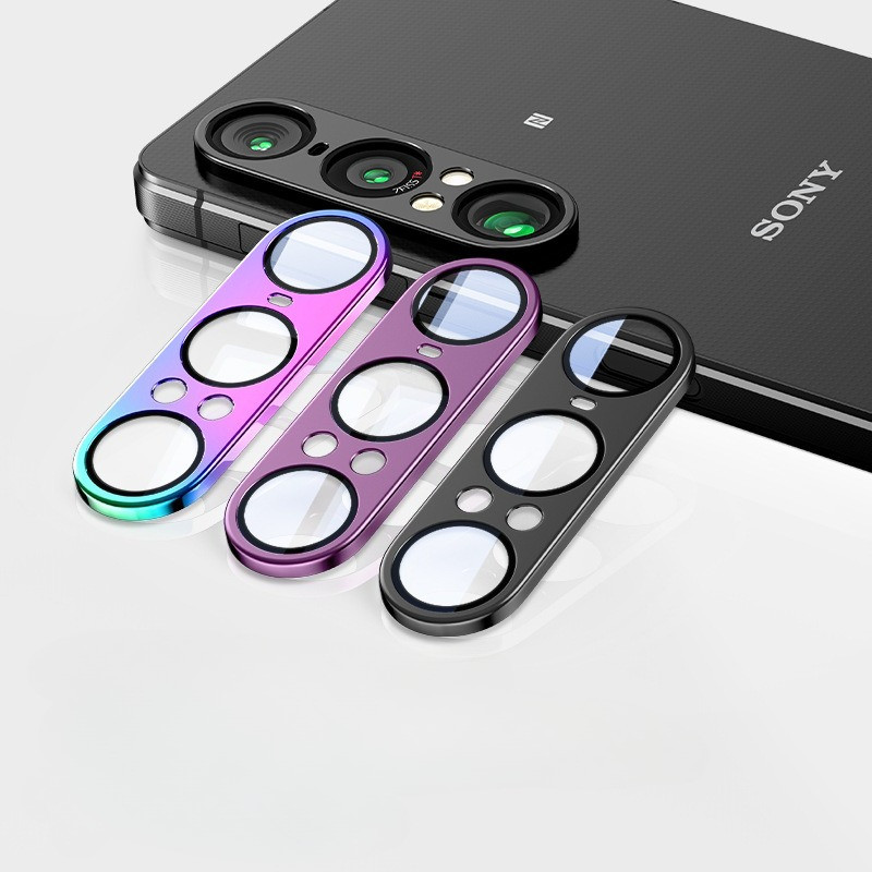 สําหรับ Sony Xperia 1 VII กล้องเลนส์ Protector กรณีกลับกระจกนิรภัยสําหรับ SONY Xperia1VII 1VII เลนส์