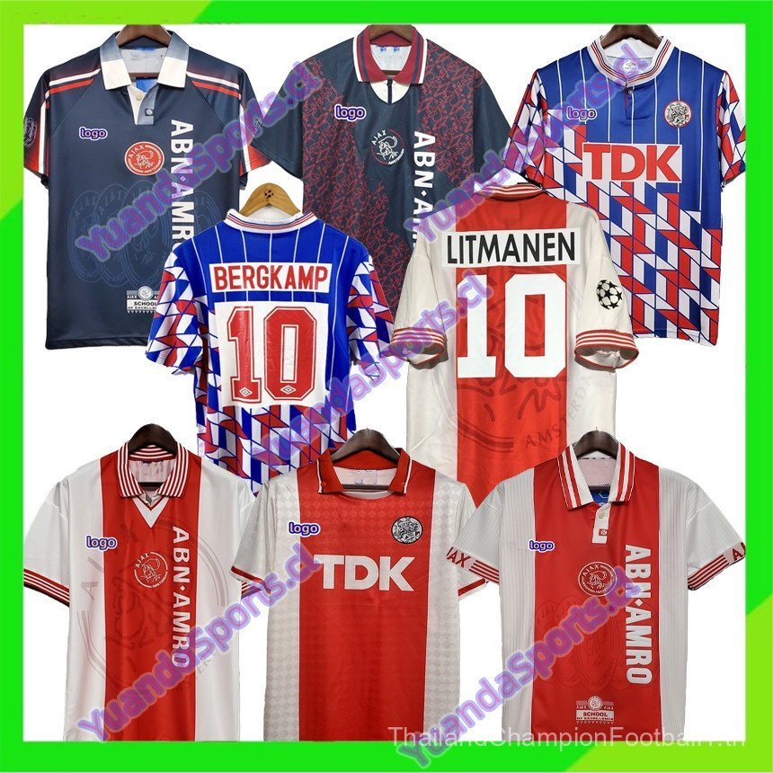 Ajax Retro Jersey ยุค 1990s พร้อมไซส์ S-XXL