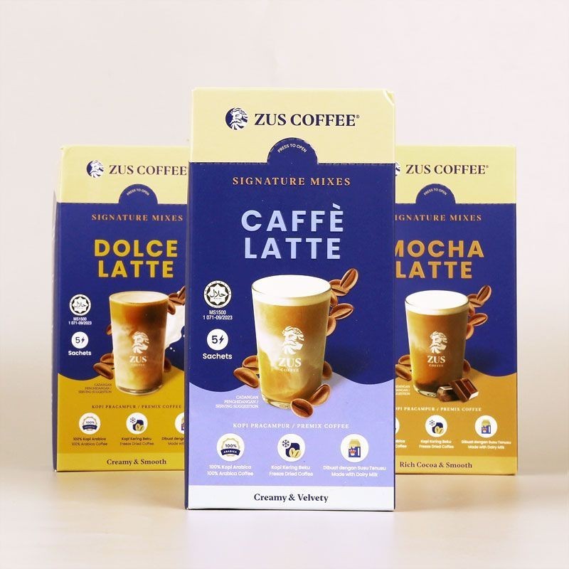 Malaysia Specialty ZUS Cinnamon Latte Mocha Caramel Sweet Milk Mixed Instant Coffee ของที่ระลึก 04.1