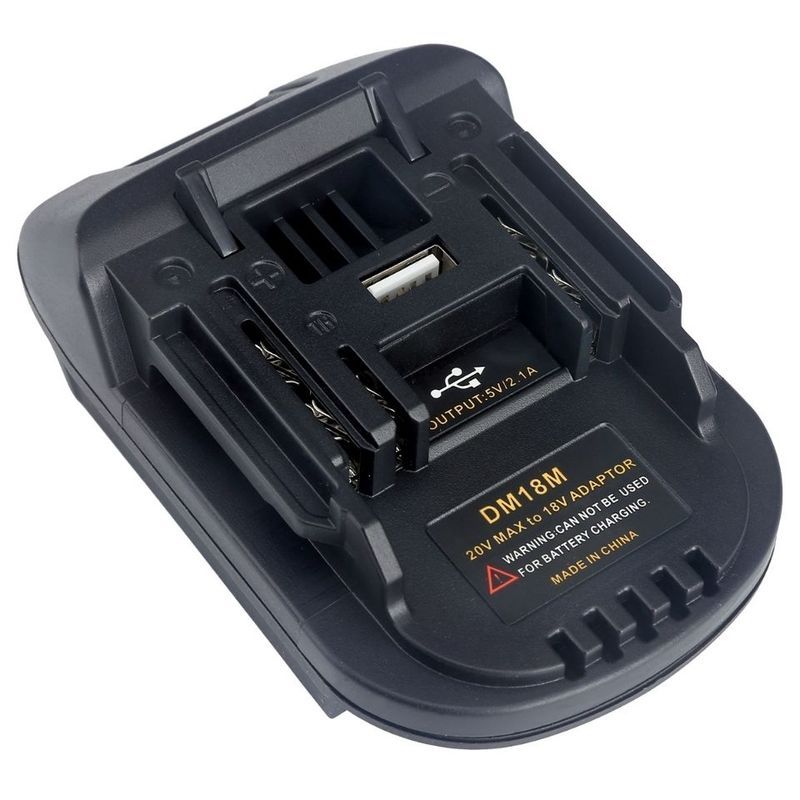 เหมาะสําหรับ DeWalt/Milwaukee 18V-20V ถึง Makita 18v เครื่องมืออะแดปเตอร์ลิเธียม DM18M
