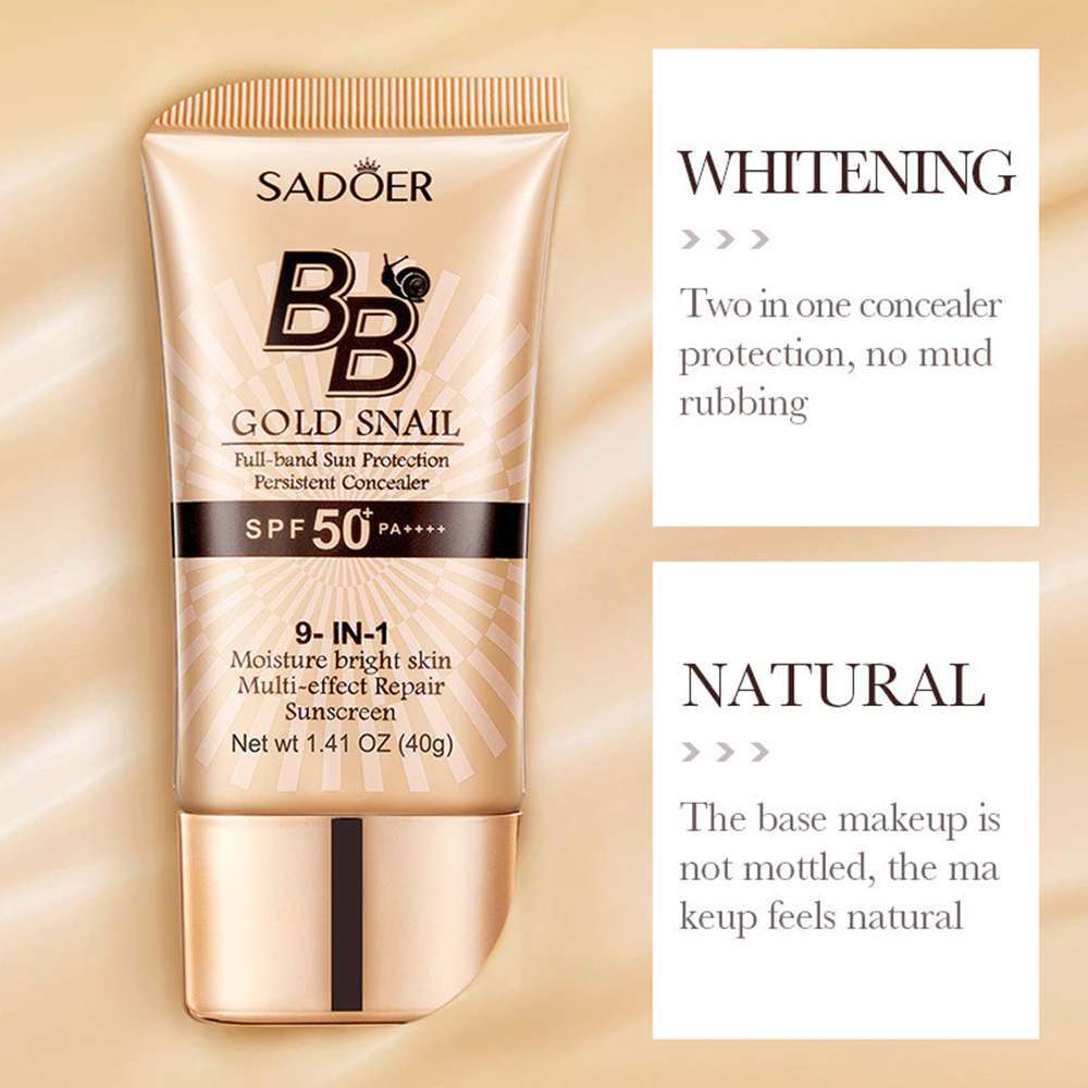 SADOER Gold Snail Sunscreen BB Cream SPF50+PA+++
﻿