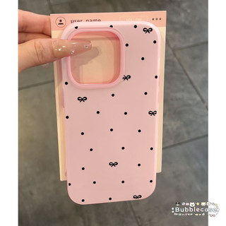 เคส Redmi 13C A3 A1 10 12 9A 14C 12C 9 Note 8 14 10 13 12 11Pro 12Pro ผ้าคลุม 2 in 1 ลายจุดเรียบง่าย ผูกโบว์ สีลูกกวาด
