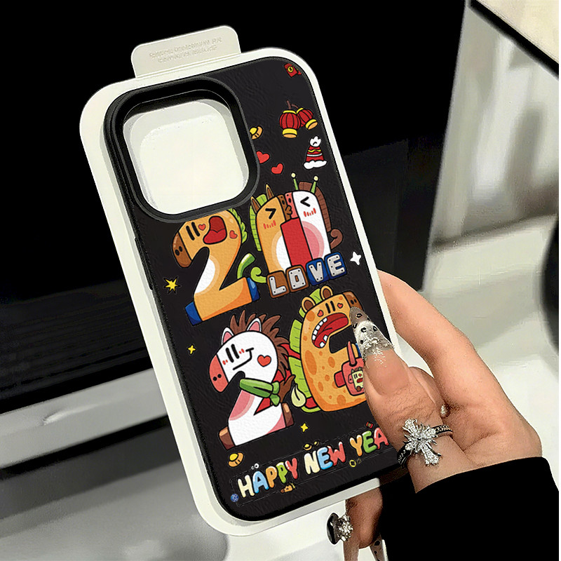 สําหรับ Infinix Smart 10 8 7 5 6 Hot 50i 40 40i 30 Play NFC Note 30 40 60 Pro Spark GO 1 2024 Tecno Spark 30C 20C 10 POP 9 การ์ตูนน่ารัก Pony 2026 ปีใหม่รูปแบบการออกแบบ ฝาครอบ