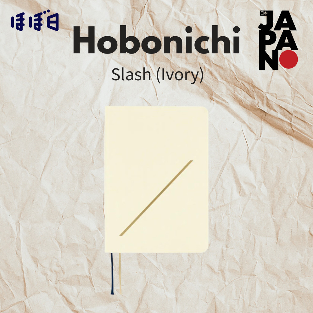 Hobonichi Techo 2025 English Version Slash (Ivory) [A6/1 Day 1 Page/January/Monday Start]