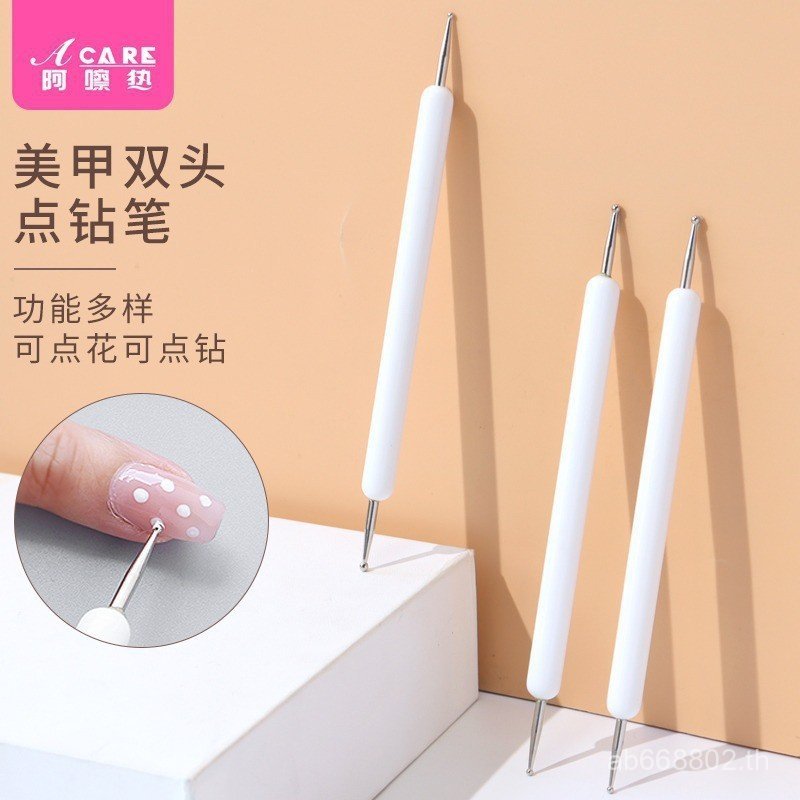 /แปรงทําเล็บ/Dot Diamond C1v-Dot Flower Pen Nail Tool สําหรับ Diamonds Crayon Painting JQHF