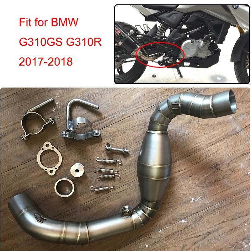 销 MTCLUB สําหรับ BMW G310GS G310R 2017 2018 G310GS รถจักรยานยนต์ดัดแปลงท่อไอเสีย Contact Mid Link ท่