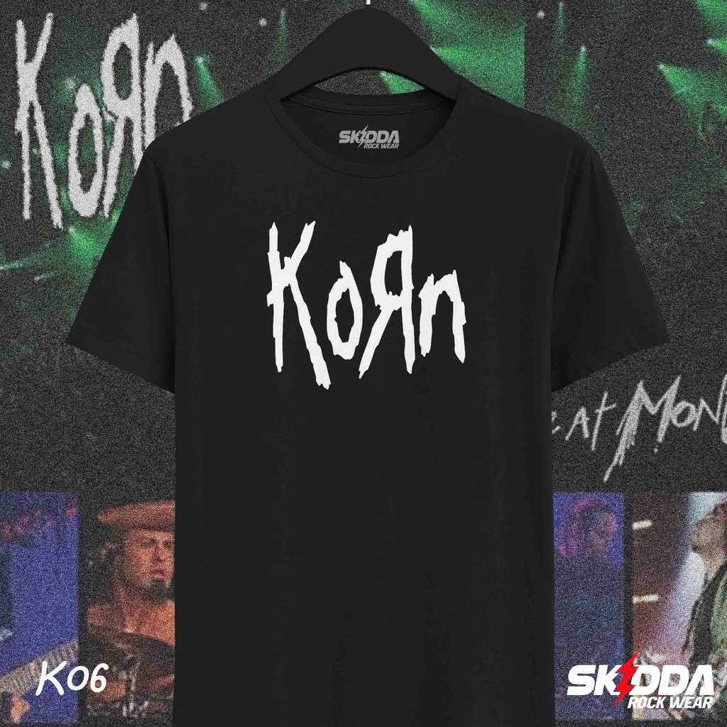 เสื้อยืดวง KORN Rock – K06 - Premium Cotton Combed 24S
