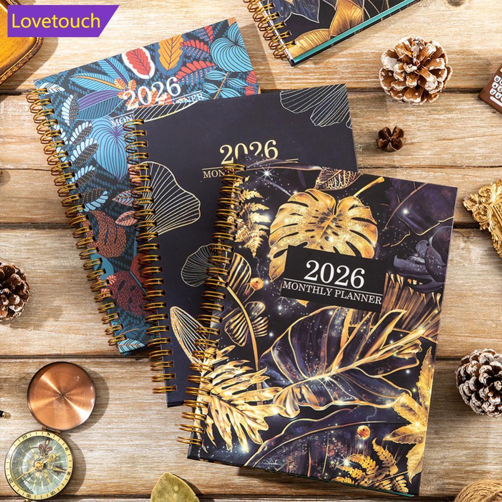 LOVETOUCH 2026 Planner Notebook แผนปฏิทินรายสัปดาห์และรายเดือนจากเดือนมกราคมถึงเดือนธันวาคม A5 (6.5"