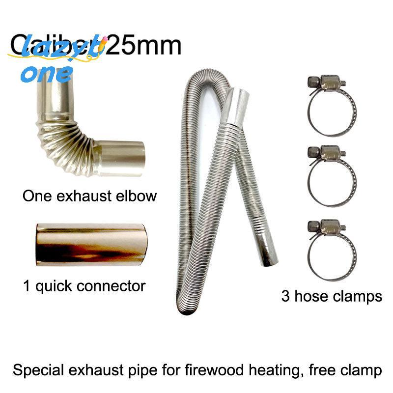 LZ-t] 60-300 ซม.เครื่องทําความร้อนที่จอดรถสแตนเลสท่อไอเสียท่อแก๊ส Vent ท่อท่อ Clamp สําหรับเครื่องทํ