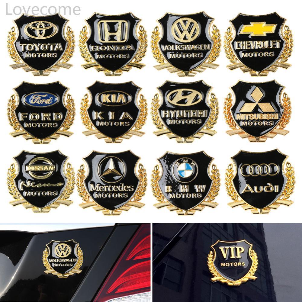 Lovecome 3D โลหะรถ VIP มอเตอร์สัญลักษณ์ Badge Decal Trunk สัญลักษณ์ด้านหลัง Tailgate อุปกรณ์เสริมกาว