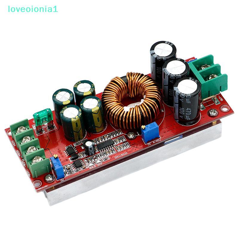 loveoionia1 ตัวแปลง DC-DC 20A 1200W Step up Buck Boost โมดูล 8-60V ถึง 12-83V IA