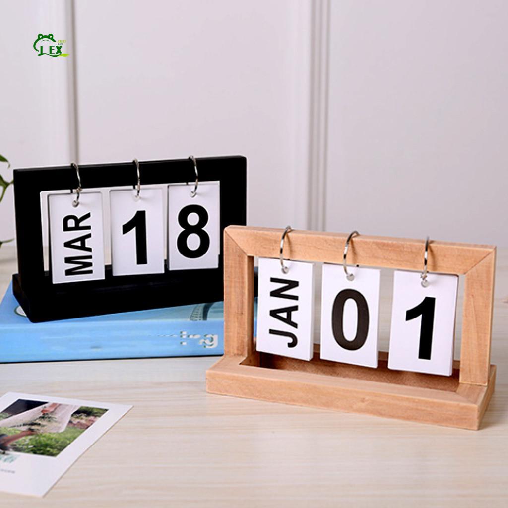 ปฏิทินพลิกตั้งโต๊ะไม้ไผ่-การออกแบบไม้มินิมอลสําหรับบ้านสํานักงาน