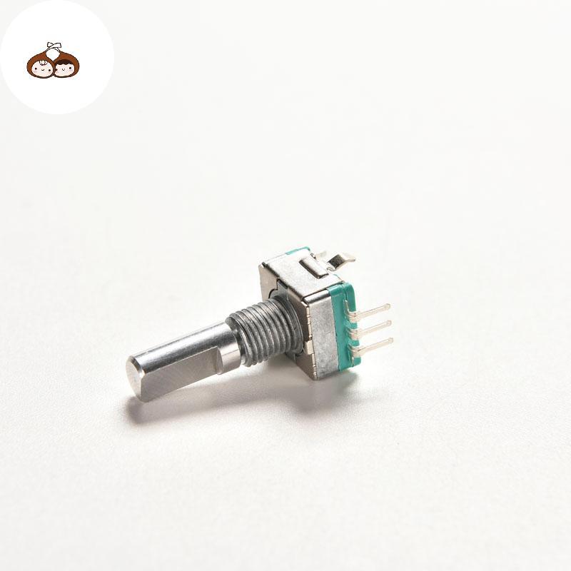 BEF 1PCS Rotary encoder พร้อมสวิตช์ EC11 เสียงดิจิตอล potentiometer handle 20 มม.TH