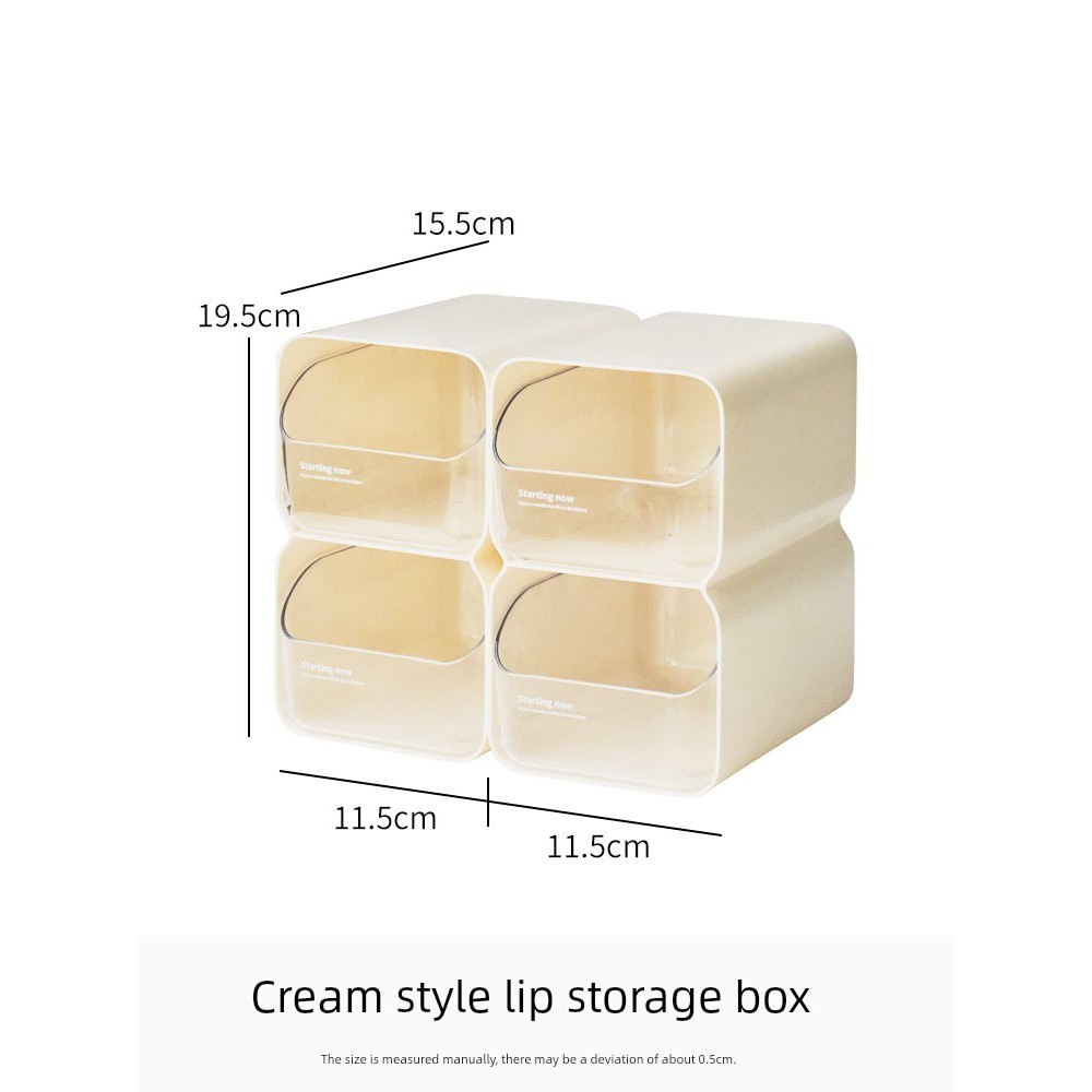 สไตล์ครีมลิ้นชักสก์ท็อปจบกล่องชั้นเก็บสํานักงานผู้ถือปากกากล่องเก็บน่ารักโต๊ะเครื่องเขียนzihao2.ไทย2