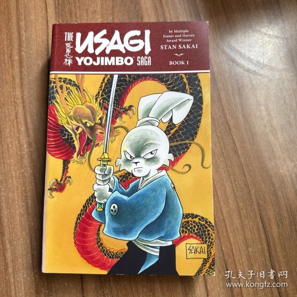 การ์ตูนภาษาอังกฤษ Rabbit Heart Stick (1) Usagi Yojimbo ของสะสมหนังสือของแท้มือสอง