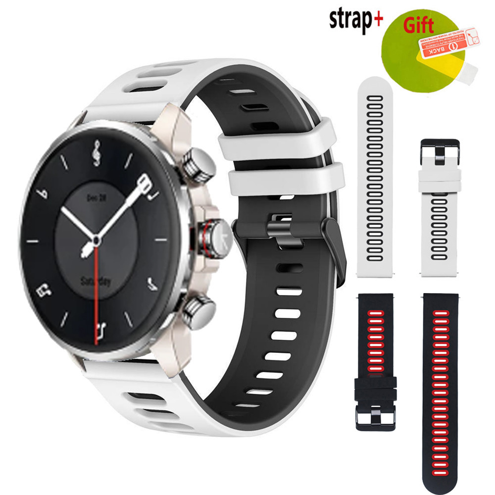 Kieslect Kr3 สายรัดสมาร์ทนาฬิกาซิลิโคนสายรัดข้อมือสําหรับ Kieslect Kr 3 pro 2 ฟิล์มป้องกันหน้าจอสร้อ