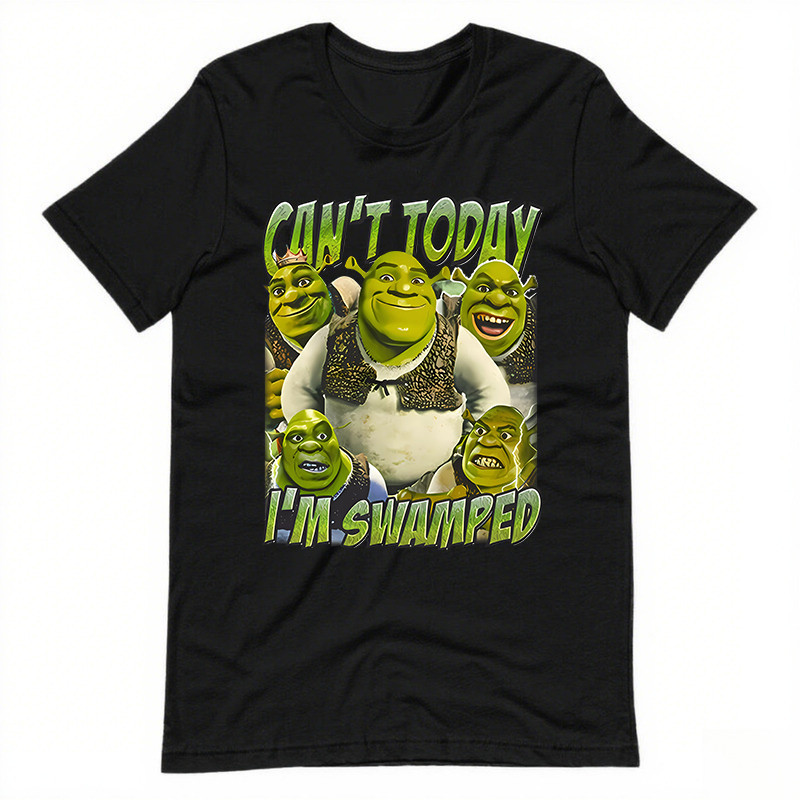 เสื้อยืดฟิล์ม Shrek ไม่สามารถวันนี้ Im Swamped Premium Oversize Shirt EeefS-5XL