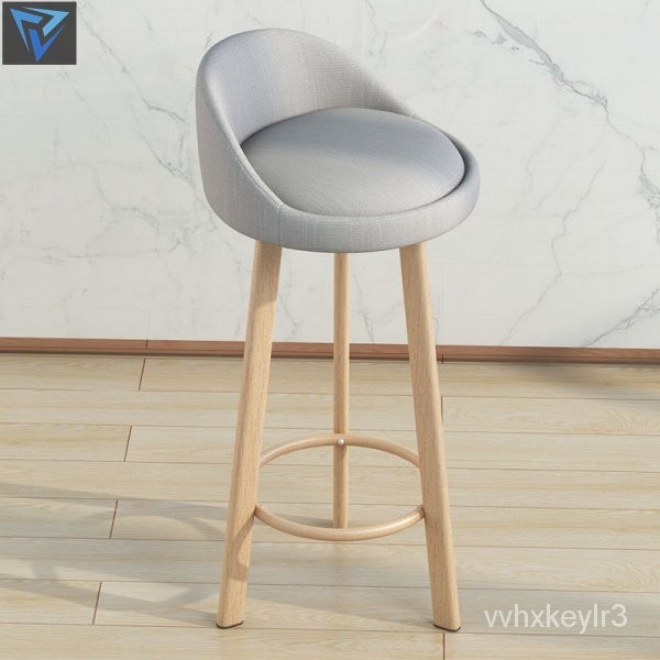 Light luxury bar chair front desk chair high stool backrest Nordic high stool bar chair bar stool 凳子