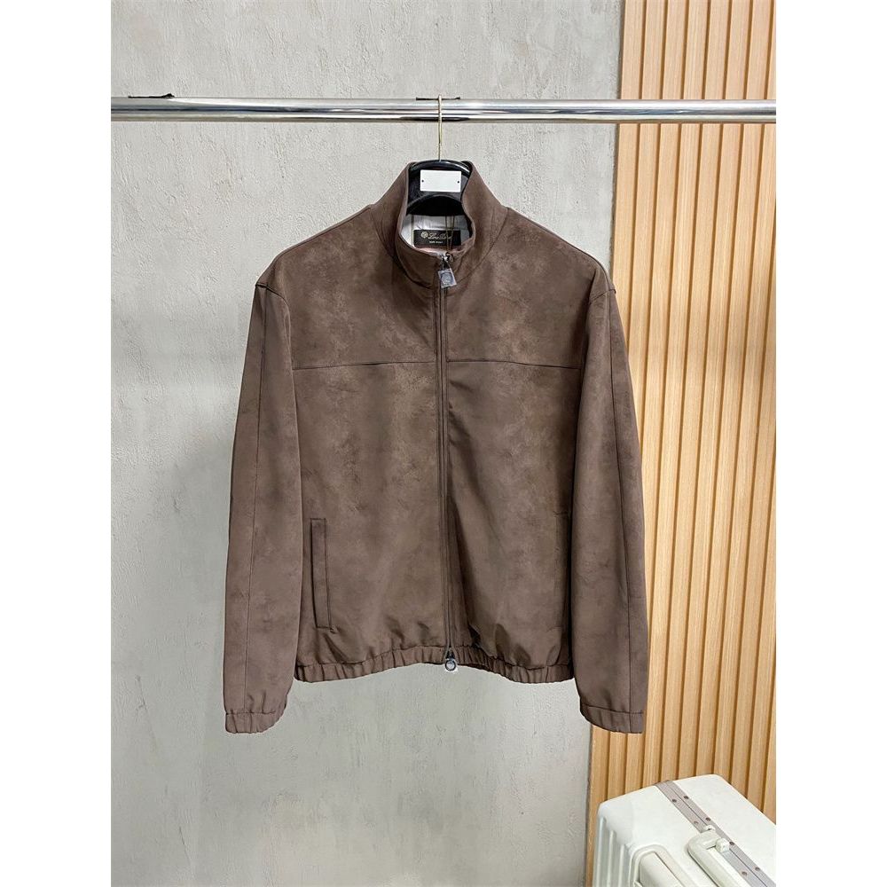 B5J9 Italy Lo**LP Autumn and Winter New Men's Fashion Versatile Stand Collar Zipper Business Casual 