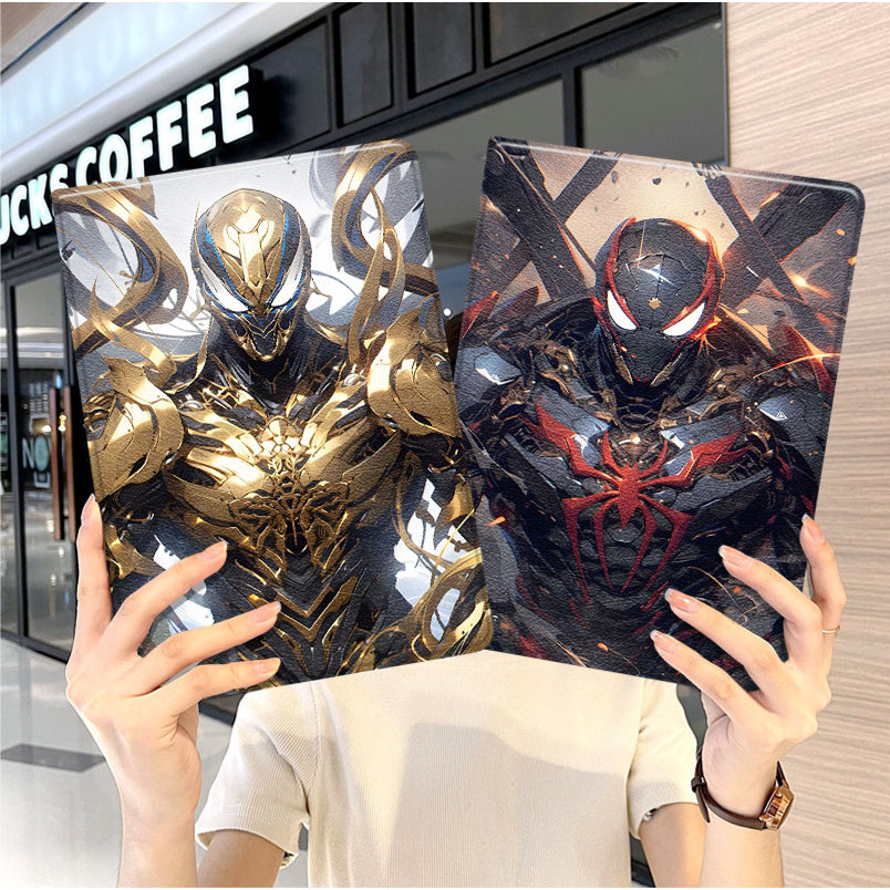 Spiderman 2021 ipad9 เคสป้องกัน pro2022 mini6 แจ็คเก็ต ipd Mini 4 Shell air5 เหมาะสําหรับ 2 แท็บเล็ต