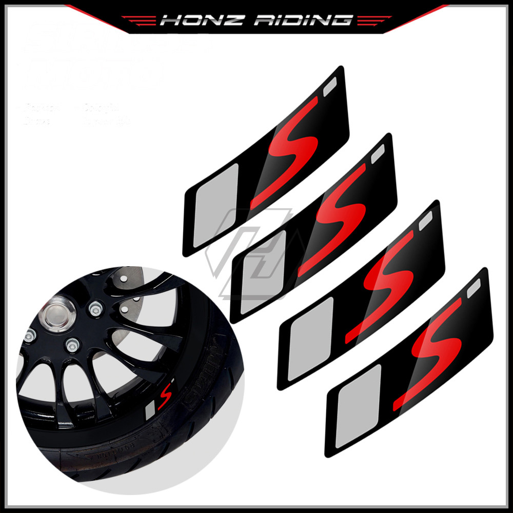 สําหรับ Vespa GTS Supersport GTS300 GTS300ie รถจักรยานยนต์ล้อรูปลอกขอบสติ๊กเกอร์สะท้อนแสง